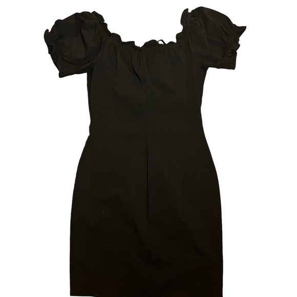 Dark Fairy Core Black Tie Up Mini Dress 🧚🏼‍♀️🖤 - Picture 5 of 8